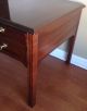 Leopold Stickely Mahogany 2 Drawer Side Table End Table Antique Post-1950 photo 9