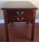 Leopold Stickely Mahogany 2 Drawer Side Table End Table Antique Post-1950 photo 4