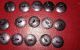 17 Antique Victorian Matching Metal Depose Paris Buttons Flower/leaf Design Buttons photo 2