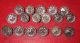 17 Antique Victorian Matching Metal Depose Paris Buttons Flower/leaf Design Buttons photo 4