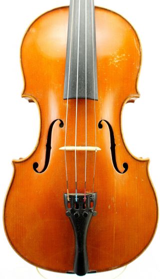 Very Good Antique German Violin,  C.  1935,  One - Piece Back,  Ready To Play photo