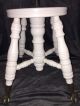 Antique Piano Stool With Claw & Glass Ball Feet Unknown photo 4