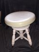 Antique Piano Stool With Claw & Glass Ball Feet Unknown photo 5