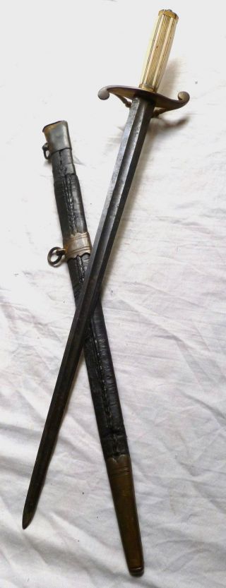 C.  1790 British Royal Naval Officer ' S Dagger.  Navy Dirk Trafalgar No Sword Knife photo