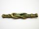 Antique African Ghana Ashanti Akan Brass Gold Weight,  Knotted Staff Form Other African Antiques photo 9