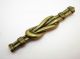Antique African Ghana Ashanti Akan Brass Gold Weight,  Knotted Staff Form Other African Antiques photo 5