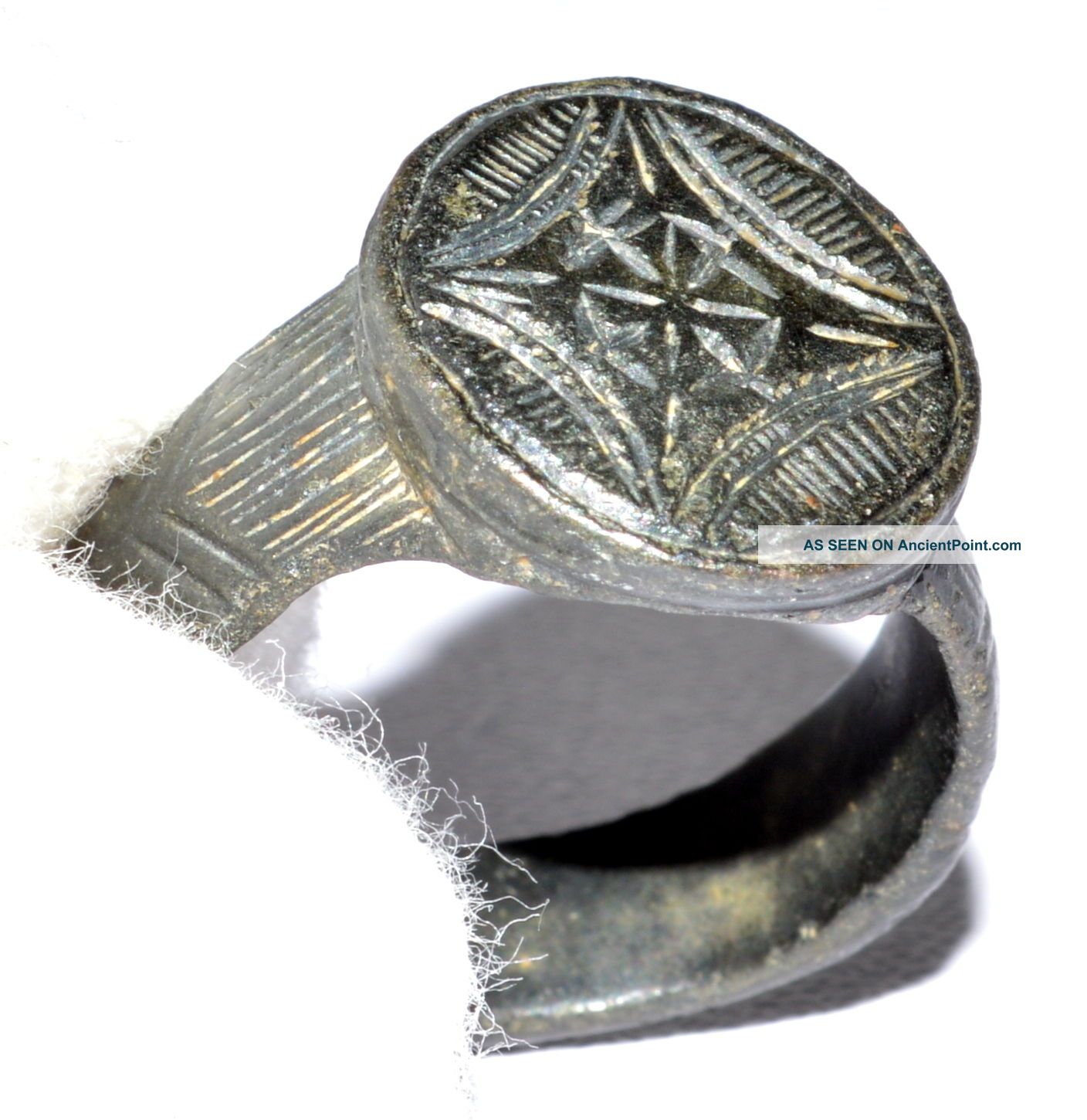 Stunning Medieval Religious Ring - Star Of Bethlehem - Historical Gift - Qr8 Roman photo