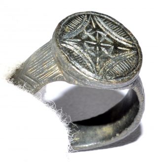 Stunning Medieval Religious Ring - Star Of Bethlehem - Historical Gift - Qr8 photo