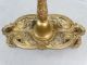 Antique Art Nouveau Era Gold Flower Repousse Old Victorian Hanging Chandelier Chandeliers, Fixtures, Sconces photo 5