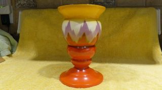 Extremely Rare Vintage Art Deco Airbrush Vase By Czech Potter Ditmar Urbach photo
