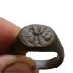 , Cyprus Found 1200 Ad Bronze Seal Ring With Bird Roman photo 1
