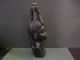 Antique African Shona,  Wood Carved Women With Spider Hair Dark Brown Color Sculptures & Statues photo 1