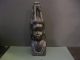 Antique African Shona,  Wood Carved Women With Spider Hair Dark Brown Color Sculptures & Statues photo 3
