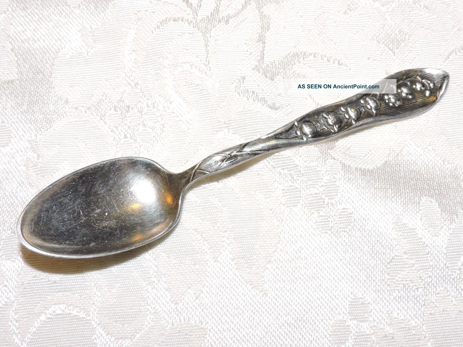 1847 Rogers Bros.  Lily Of The Valley Demitasse Spoon 4 3/8 