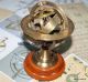 Antique Brass Armillary Sphere Globe Vintage Numeral Zodiac Sign Brass Sundial Sextants photo 4