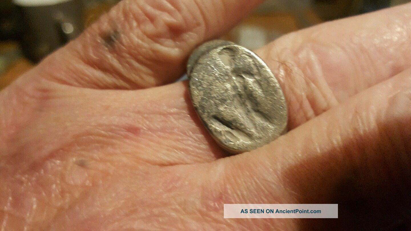 Massive Roman Silver Ring Roman photo