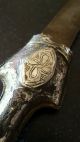 Antique 18th Silver And Brass Koumia With Leather (end) Jambya Morocco Dagger Islamic photo 3