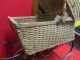 Antique Wooden Weaved Baby Doll Carriage Baby Carriages & Buggies photo 5