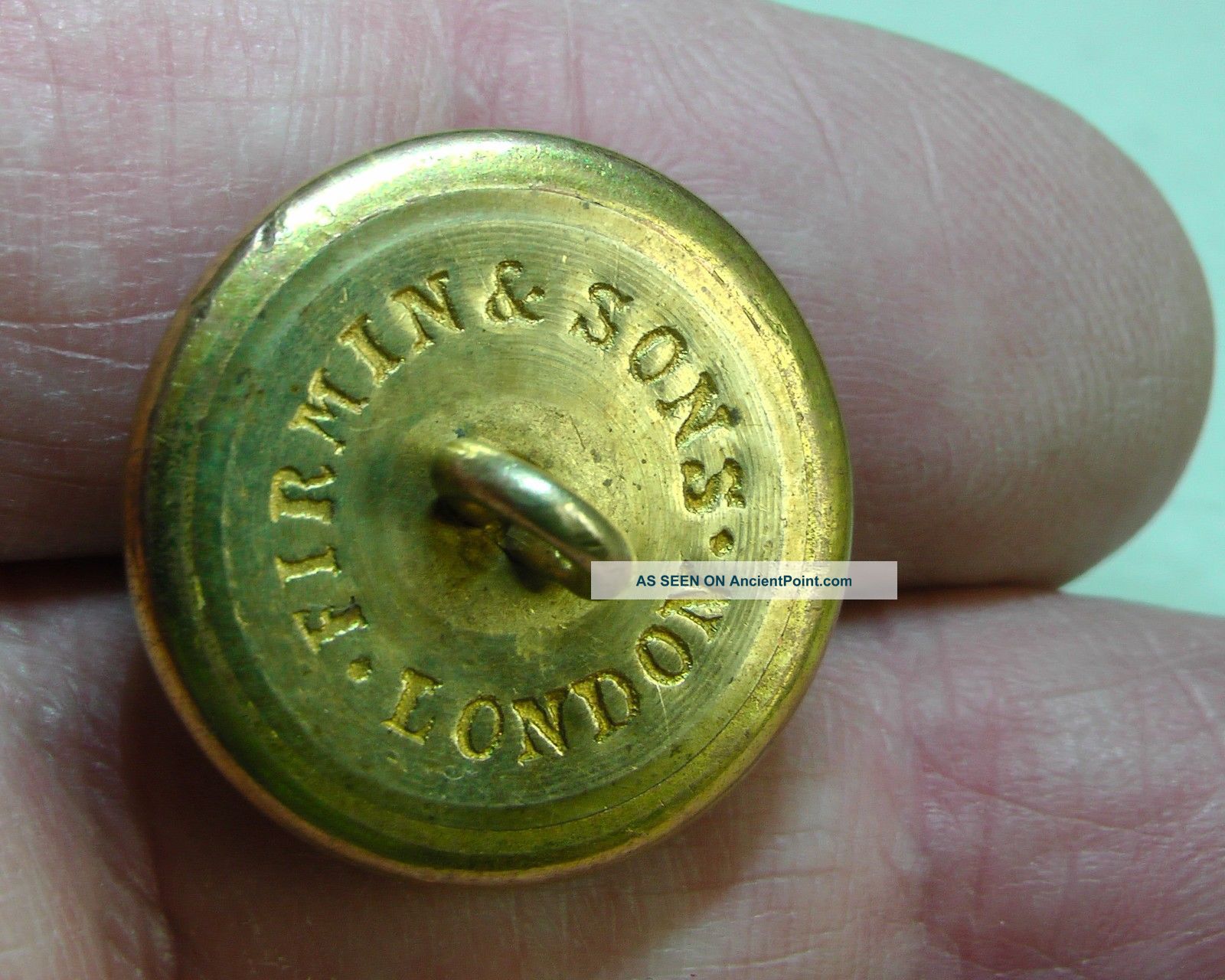 Circa 1840 North Warwickshire Hunt Club Mounted Device 22mm Gilt Button Firmin Buttons photo