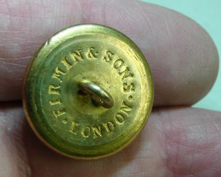 Circa 1840 North Warwickshire Hunt Club Mounted Device 22mm Gilt Button Firmin photo