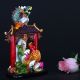 Chinese Cloisonne Porcelain Handwork Fish Jump Dragon Door Statue Csy974 Other Antique Chinese Statues photo 1