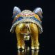Chinese Cloisonne Inlaid Rhinestone Handwork Elephant Statue D672 Elephants photo 3
