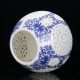 Chinese White & Blue Porcelain Hand Painted & Hollow Carved Vase W Qianlong Mark Vases photo 6