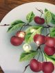 Vintage Antique Porcelain China Round Trivet With Cherries Hot Plate Germany Trivets photo 2