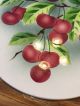 Vintage Antique Porcelain China Round Trivet With Cherries Hot Plate Germany Trivets photo 4