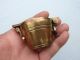 Antique/vintage Brass Troy Oz Apothecary Gold Jewellers Bucket Cup Case Weights Other Antique Science Equip photo 3