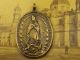 Antique Spanish Colonial O.  L.  Of Guadalupe & St.  Michael Archangel 1682 Medal Roman photo 9