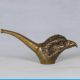 Chinese Collectable Brass Hand Carved Eagle Head Shape Tobacco Pipe Csy360 Other Chinese Antiques photo 1