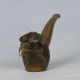 Chinese Collectable Brass Hand Carved Eagle Head Shape Tobacco Pipe Csy360 Other Chinese Antiques photo 2