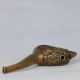 Chinese Collectable Brass Hand Carved Eagle Head Shape Tobacco Pipe Csy360 Other Chinese Antiques photo 3