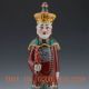 Chinese Handwork Painted Ceramics Qianlong Emperor Statue Other Antique Chinese Statues photo 1