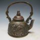 Chinese Bronze Handwork Carved Teapot & Old Man Teapots photo 3