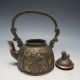 Chinese Bronze Handwork Carved Teapot & Old Man Teapots photo 5