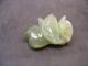 Vintage Chinese Green Jade Carved Green Jade Sculpture Early Jade Carving Other Antique Chinese Statues photo 7