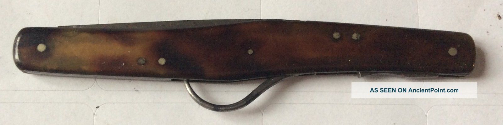 19th Century Medical/surgical Steel Pocket Fleam & Hook Other Medical Antiques photo