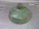 Vgt Green Enamel Shabby Chippy Paint Primitive Rustic Lamp Light Shade Farm Barn Primitives photo 1