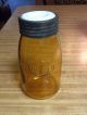 The Amber Mason Ball Jar - 1885 Repro Orig.  Box,  And Booklet Primitives photo 1