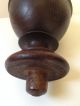 Antique French Large Turned Wood Newel Post Finial Bed Banister Furniture Other Antique Hardware photo 4