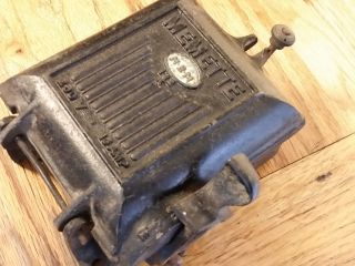 Vintage Art Deco Fuse Box,  Cast Iron.  Memette 15 Amp.  Steampunk photo