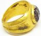 Ancient Roman Gold Intaglio Ring Of 300 Spartan Hero C.  2nd Century A.  D Size 8 Roman photo 3