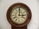 Vintage Long Drop Hand Carved Regulator Wall Clock And Running Fine Clocks photo 1