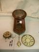 Vintage Long Drop Hand Carved Regulator Wall Clock And Running Fine Clocks photo 8