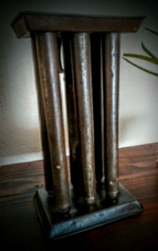 Early 18th Century Six Tube Tin Candle Mold photo