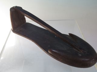 Fantastic Early Wooden 1800s Primitive Shoe Form Aafa photo