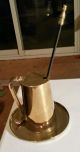 Vintage Brass Cape Cod Fireplace Firepot W/wand And Drip Pan Hearth Ware photo 2