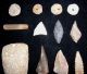 (28) Piece Sahara Neolithic Sampler - - Points/beads/celt/plug,  African Artifacts Neolithic & Paleolithic photo 2
